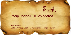 Pospischel Alexandra névjegykártya
